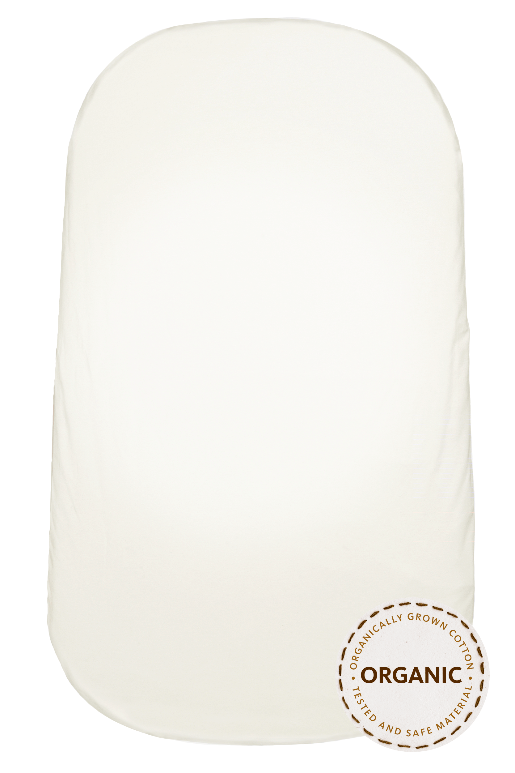 Fitted sheet for Baby Cradle, White / Organic cotton