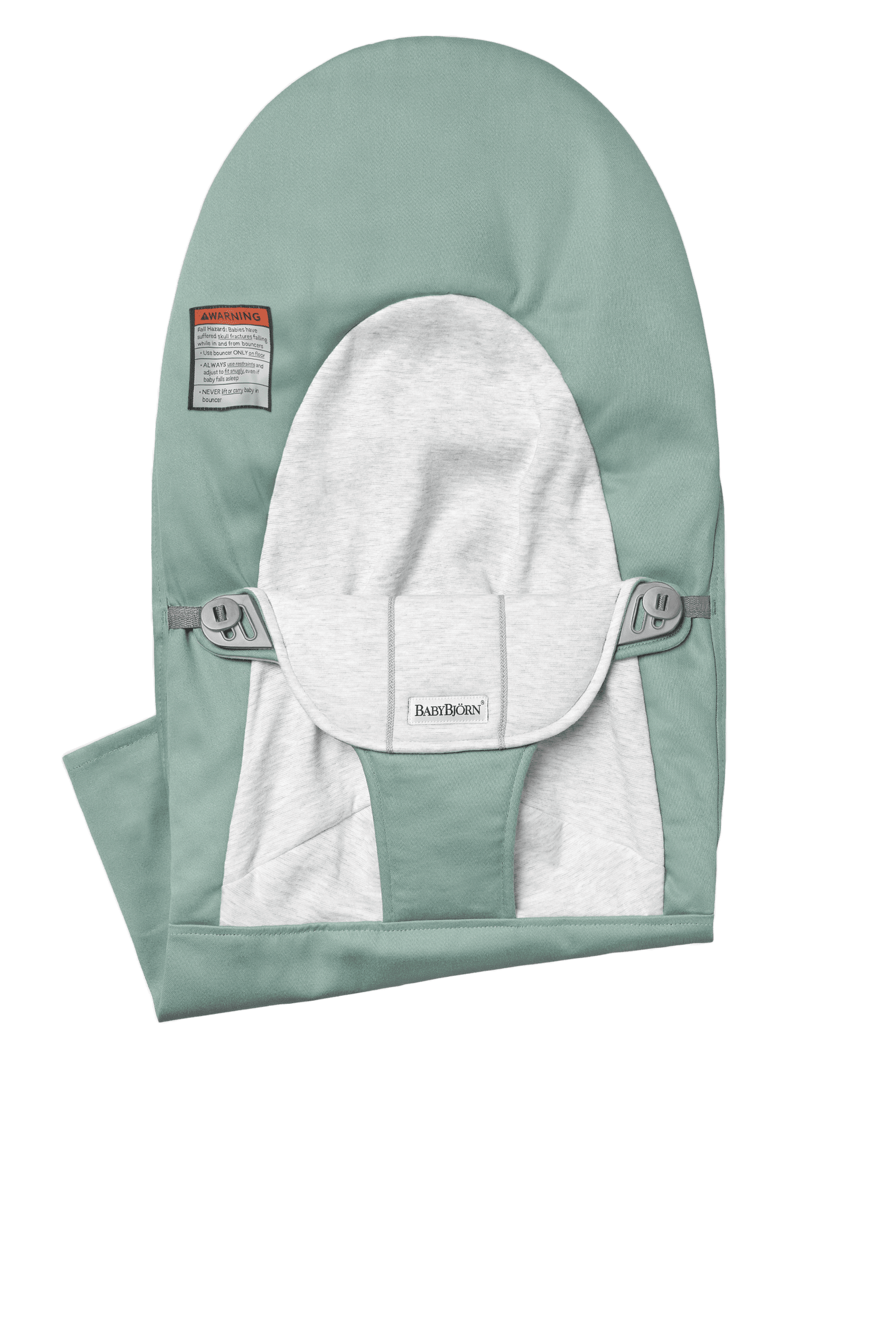 Fabric Seat for Bouncer Balance Soft in sage green/gray cotton-jersey