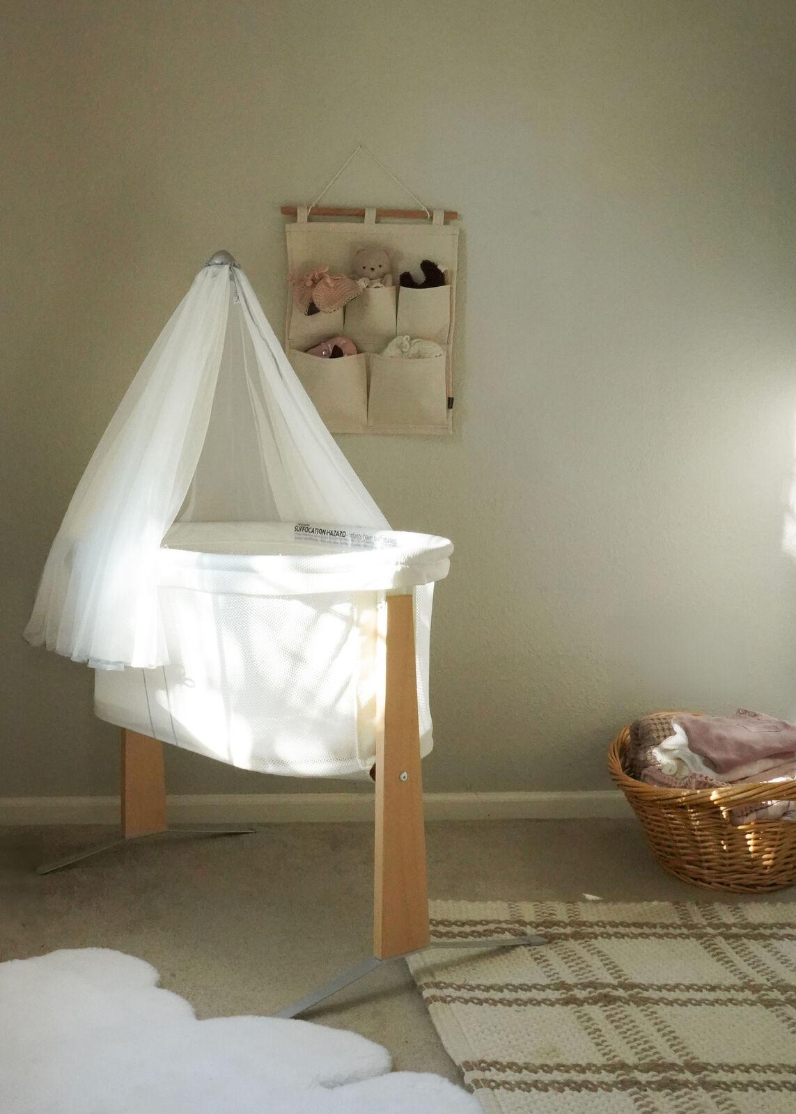 Cradle in a baby room, Baby Registry talk with Georgia - BabyBjörn