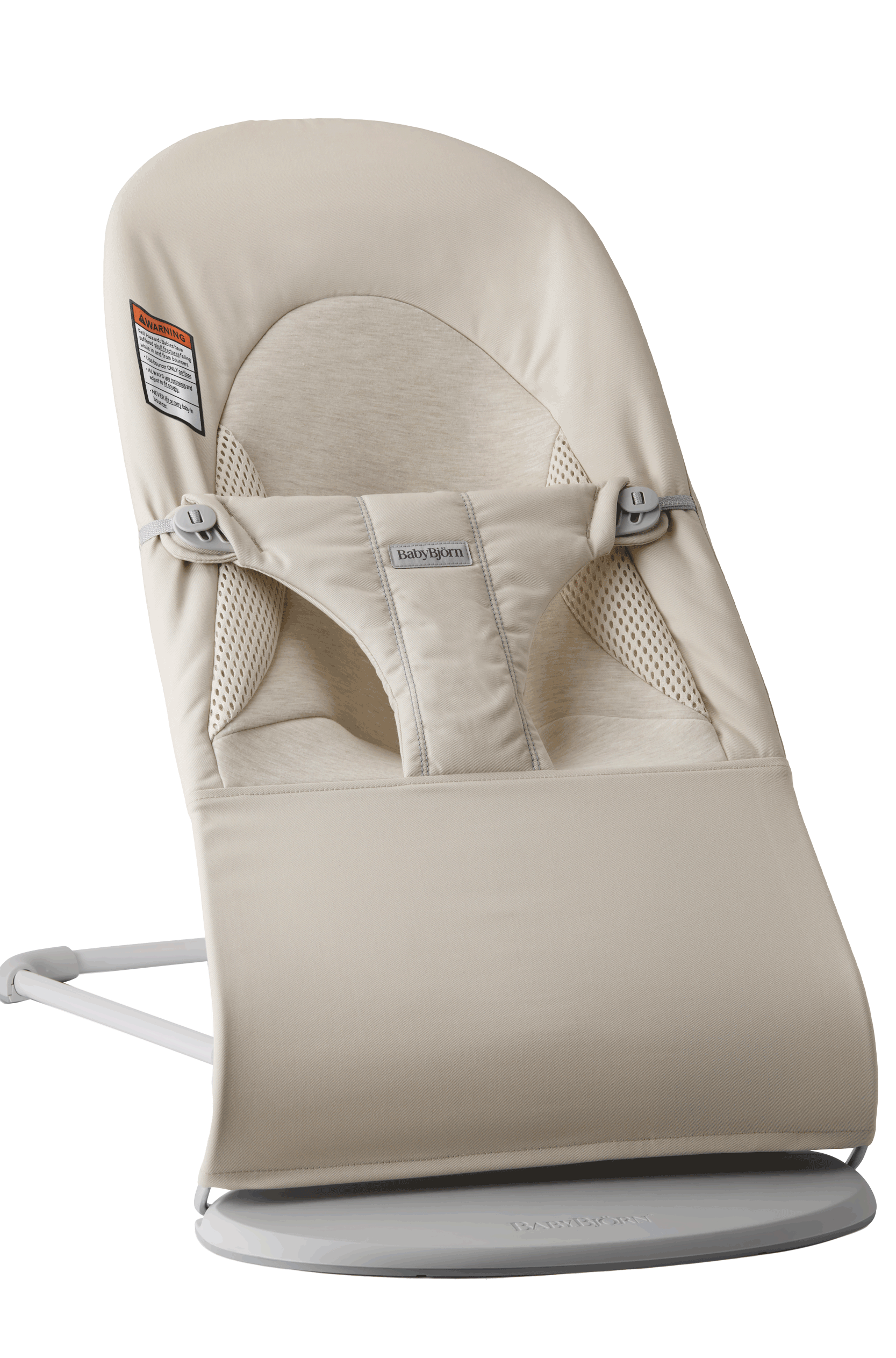 Bouncer Balance Soft in Light beige Woven-jersey - BabyBjörn